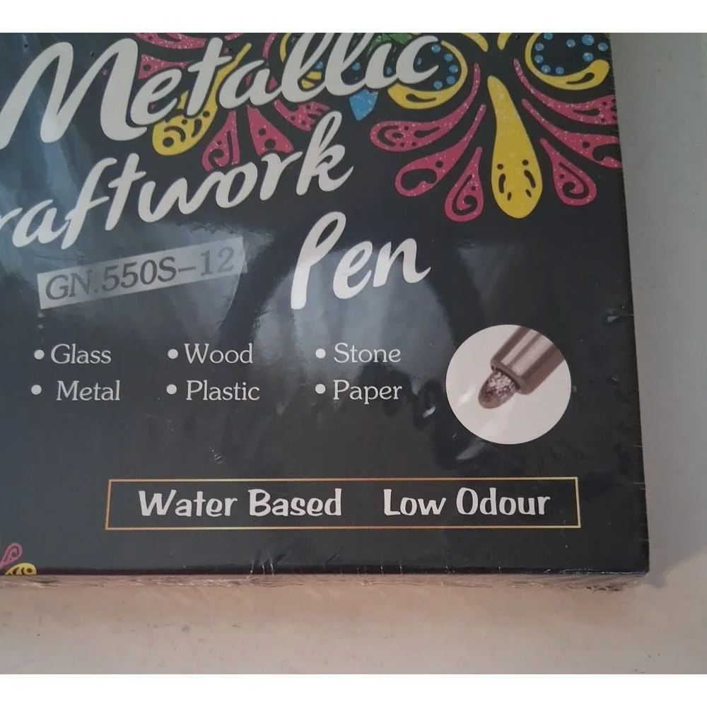 GuangNa Metallic Effect Pigments, 12 Colors Water Based New